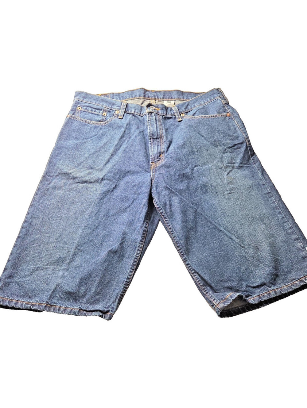 Vintage Y2K Levi's 529 Low Rise Baggy Denim Jorts Men's 36 Blue Long Skater